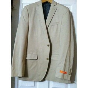 TALLIA MENS NEW TAN 100%WOOL SPORT COAT JACKET BLAZER SIZE:40L